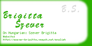 brigitta szever business card